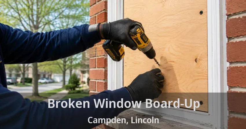 Broken Window Board-Up Campden, Lincoln - ON