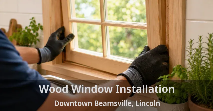 Wood Window Installation Downtown Beamsville, Lincoln - ON