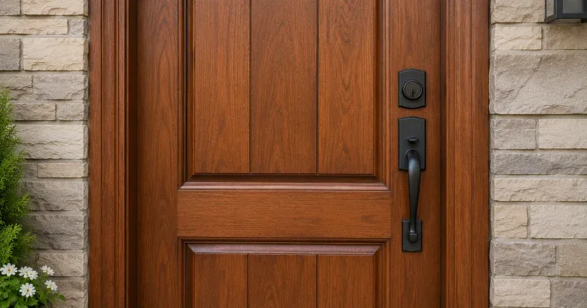 custom door installation technician fitting frame Lincoln