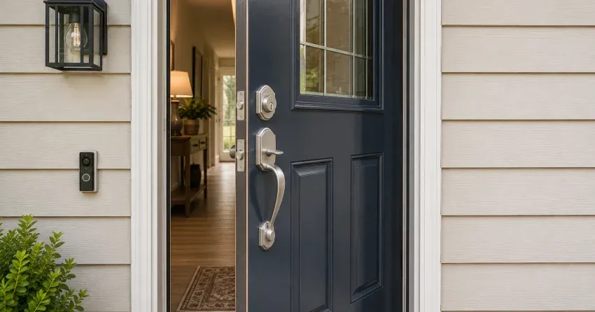 energy-efficient exterior door upgrade installation in Campden, Lincoln