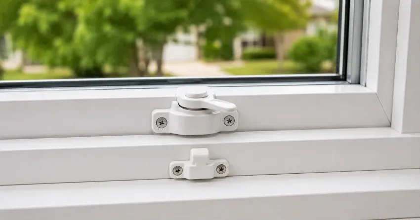 technician installing new window latch hardware in Lincoln