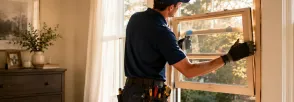 Wood Window Installation Downtown Beamsville, Lincoln